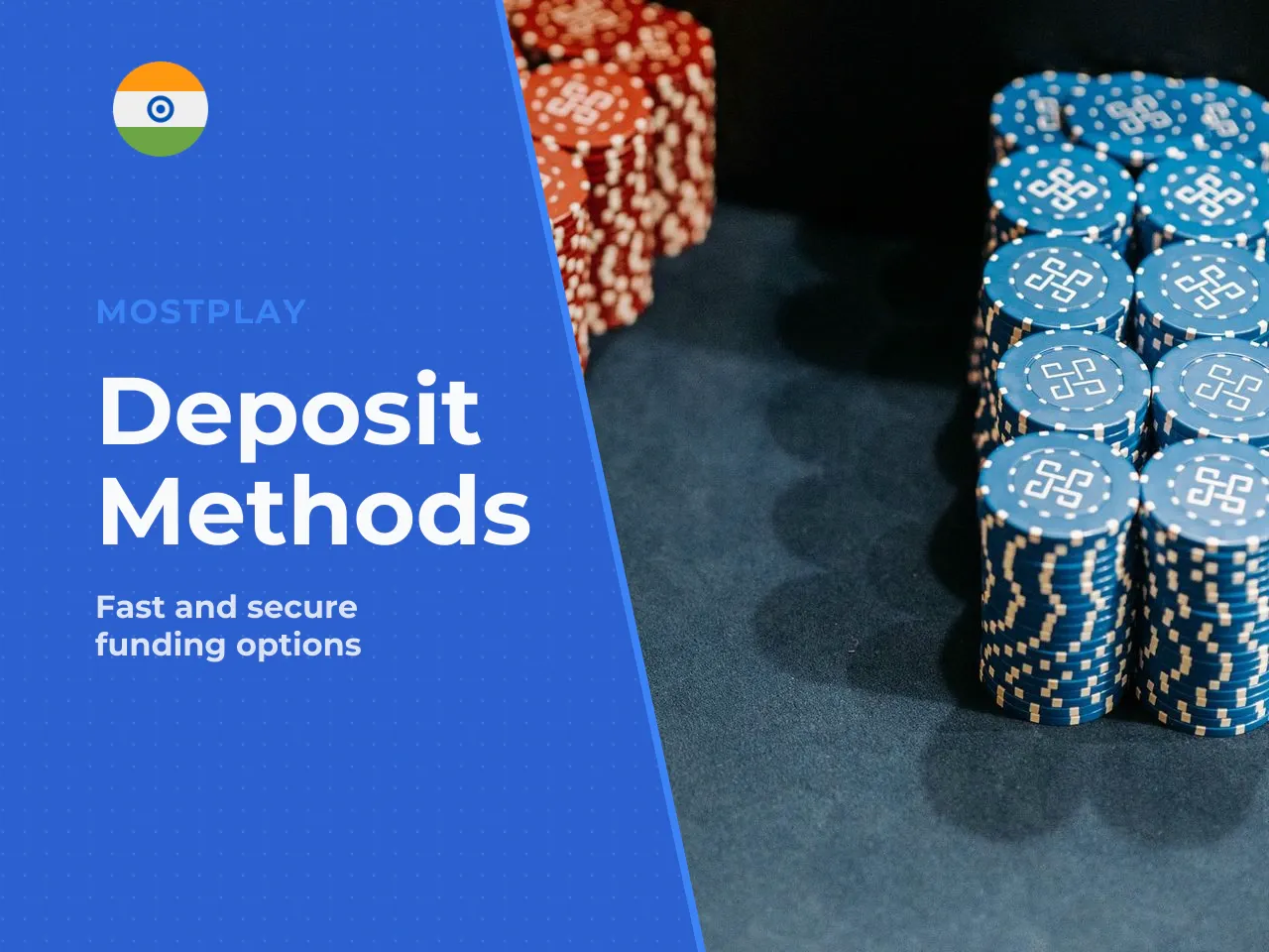 Available Deposit Methods. Deposits usually process